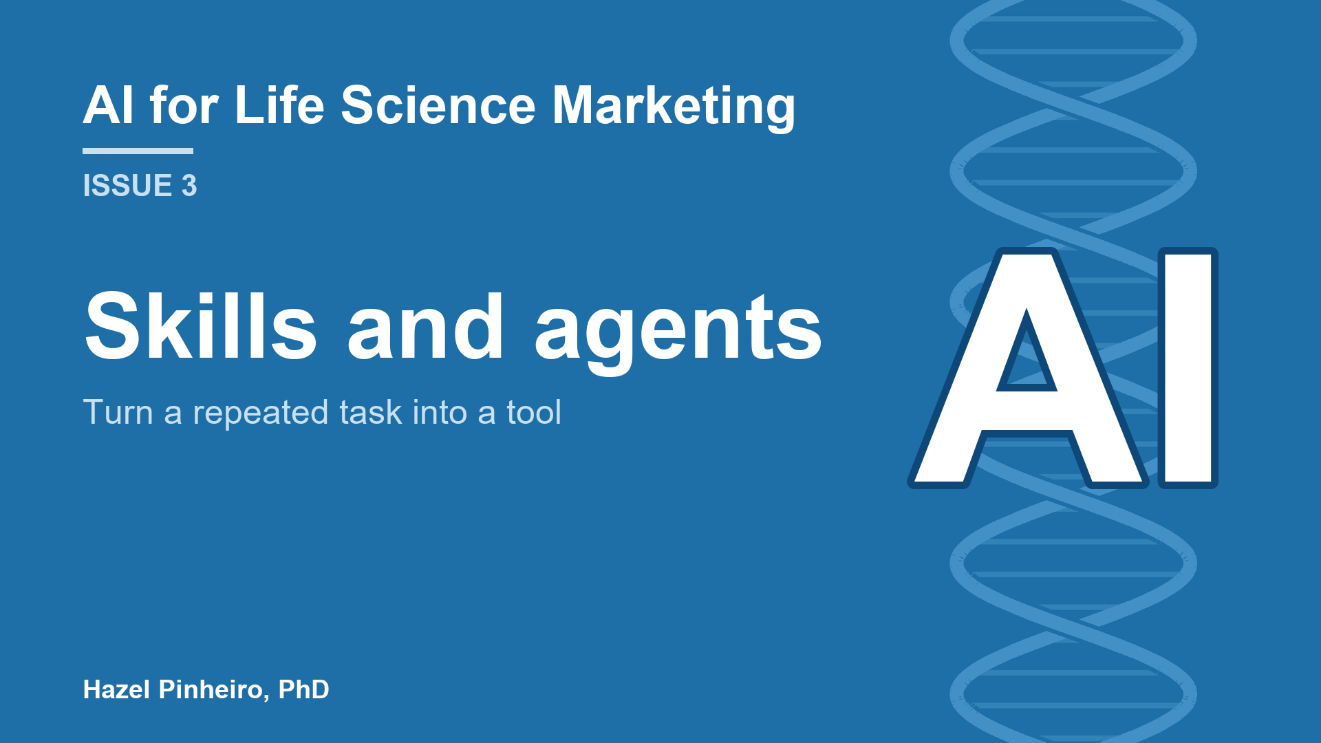 AI for life science marketing - AI skills and agents
